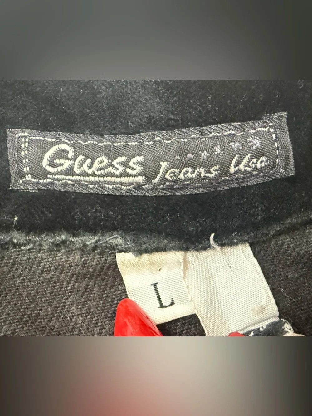 Y2K Guess USA Denim & Velour Jacket - Picture 6 of 7